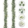 1/2/3Pcs 180CM Artificial Eucalyptus Leaves Garland Indoor Outdoor Hanging Fake Greenery Plants Party Christmas Mantle Fireplace Porch Stairs