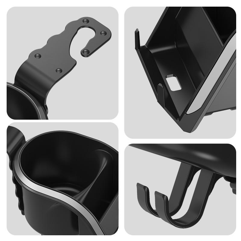 SEAMETAL Подголовник автомобильного сиденья, крючок-подстаканник, подвесной крючок на спинку автосиденья, держатель для телефона, многофункциональный держатель для напитков, органайзер