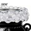 Decorative Mantle Accents Halloween Cauldron LED Bubble Light Decor, Color Changing Witch Potion Lamp with Decor Purple Light, Spooky Gothic Tabletop