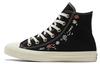Кеды Chuck Taylor All Star Wmns High 'Вышитые цветы - Черный' Женские A01585C