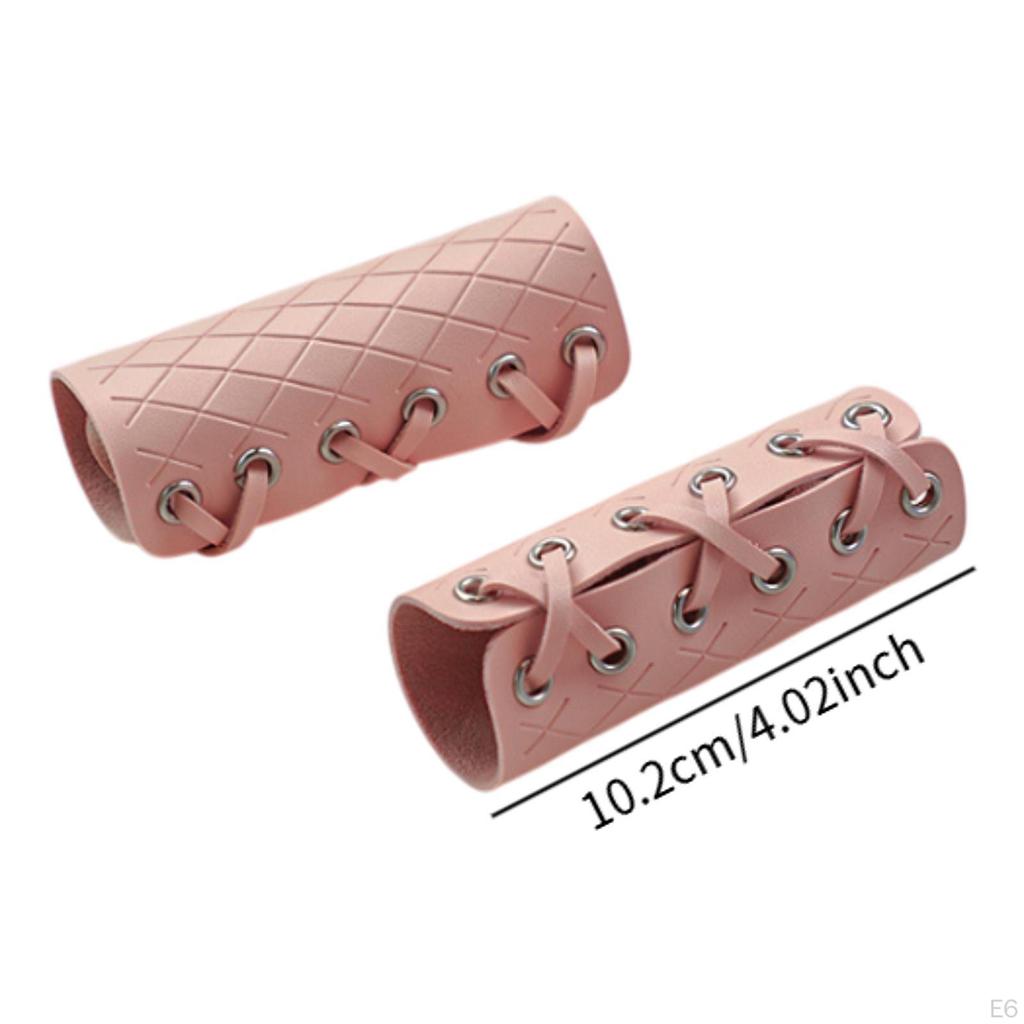 2 Pieces Handlebar Covers Parts Easy Installation Decor PU Leather Brake Clutch for Electric