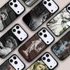 Винтажная Гипсовая Статуя Давида Эстетичный Арт Чехол для Телефона Для IPhone 17 16e 15 14 13 12 11 Pro Max Air Mini Мягкий Защитный Чехол