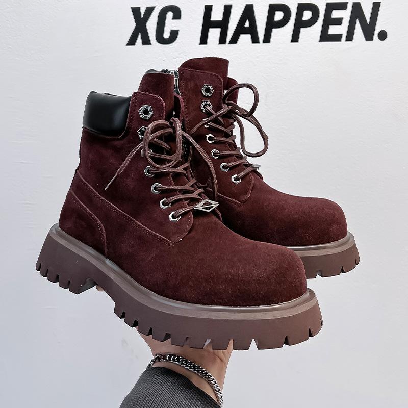 Новые ботинки Martin с толстой подошвой, с завышенной талией, в стиле ретро, со шнуровкой спереди, универсальные, для отдыха на природе, 66681-A