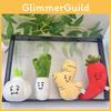 Colorful Soft And Plush Vegetable Characters Including Garlic Onion And Keychains Chili