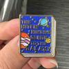 "The Hitch Hiker's Guide To The Galahy" Alphabet Book Starry Sky Brooch Backpack Perfect Gift for Christmas Valentine's Day