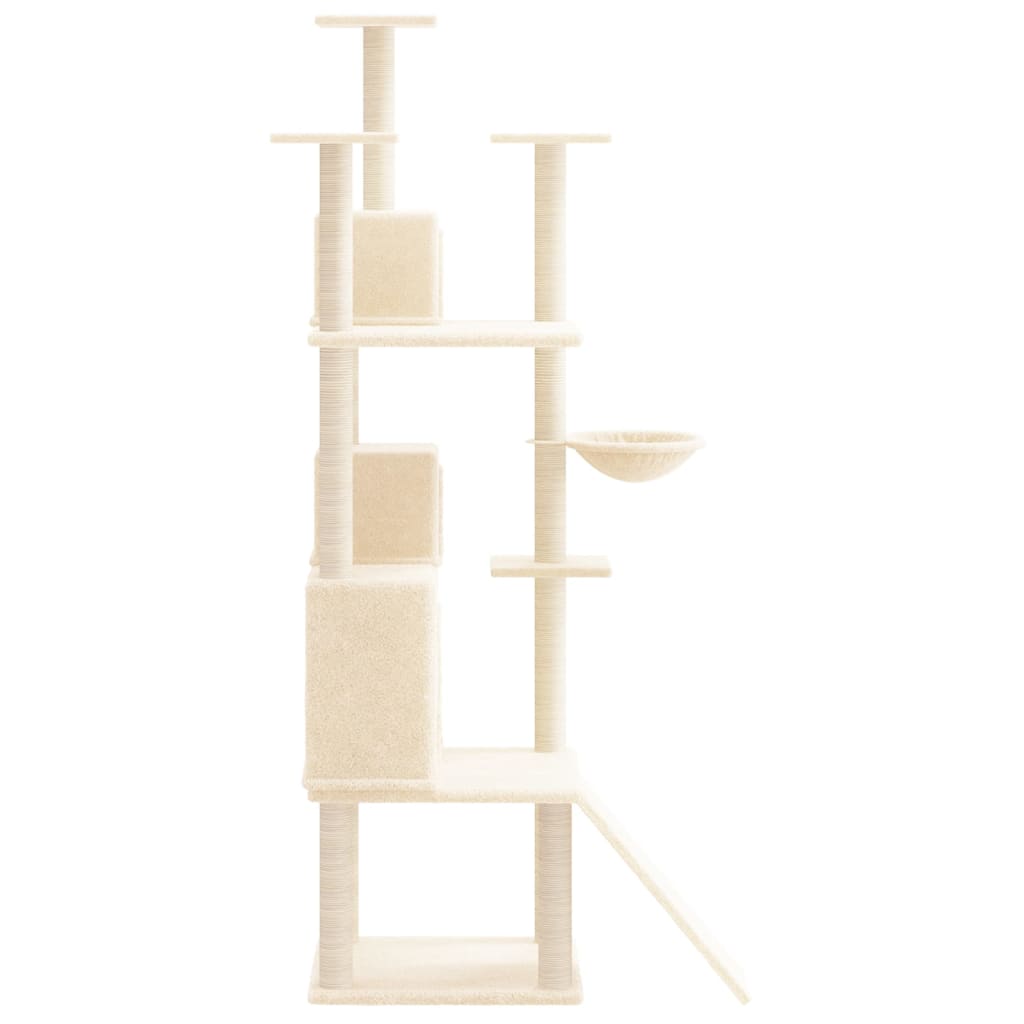 Scratching Post with Sisal Scratching Posts Cream 175 cm