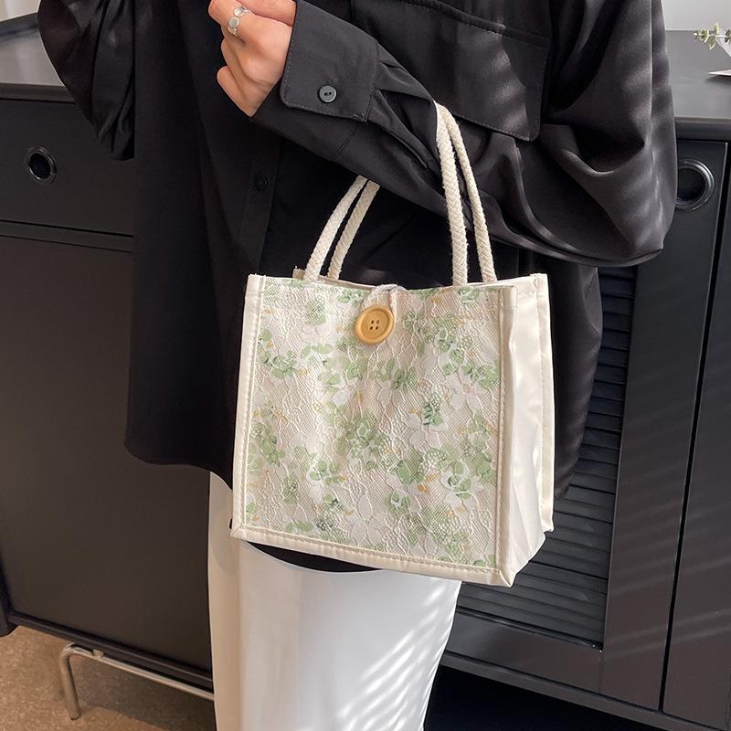 Корейская версия Ins Mini Tote Bag для женщин, новая модная студенческая универсальная сумка на одно плечо для ланч-бокса