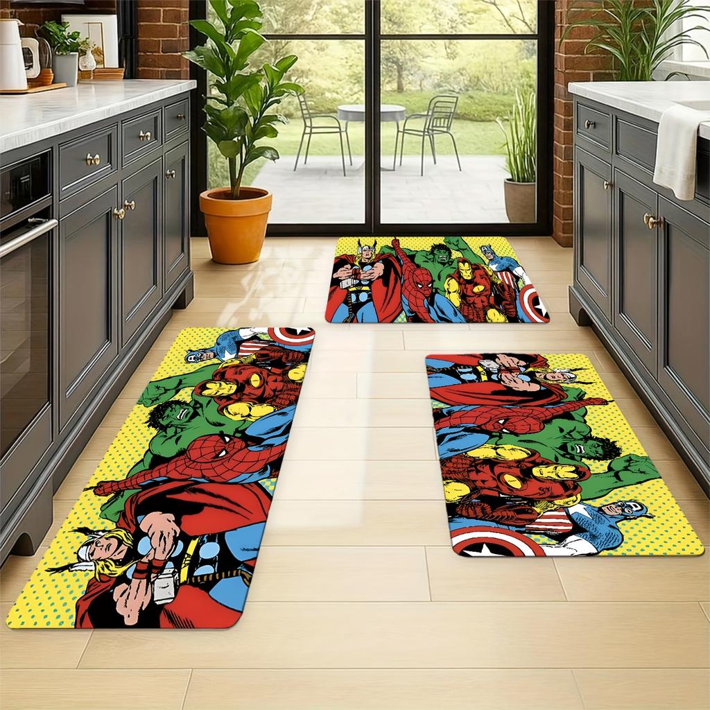 1pc MARVEL Superhero Suitable for, Bedroom,, Bathroom - Soft Absorbent with Iconic Marvel & Characters, Machine Washable for D