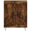 Highboard in Smoked Oak Finish 69.5 x 34 x 180 cm Particleboard