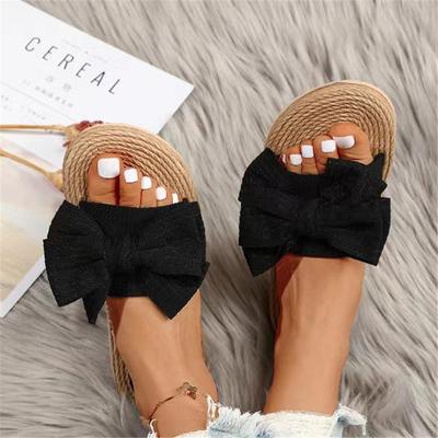 Весенне-летняя обувь больших размеров с круглым носком, легкие тапочки на плоской подошве, нескользящие сандалии, женская обувь