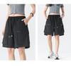 Men's Trendy Summer Loose Straight Cargo Shorts - Nylon Ice Silk, Mid-Length, Casual Fit