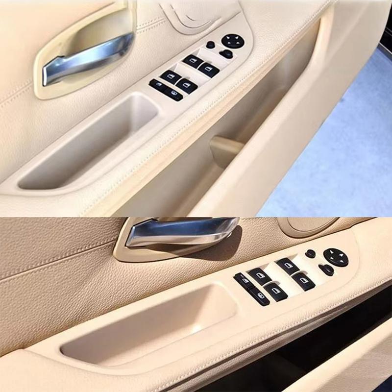 LHD RHD E60 E61 Car Interior Handle Inner Door Armrest Panel Pull Trim Cover Replacement For BMW 5 Series 2006-2010 51416983703
