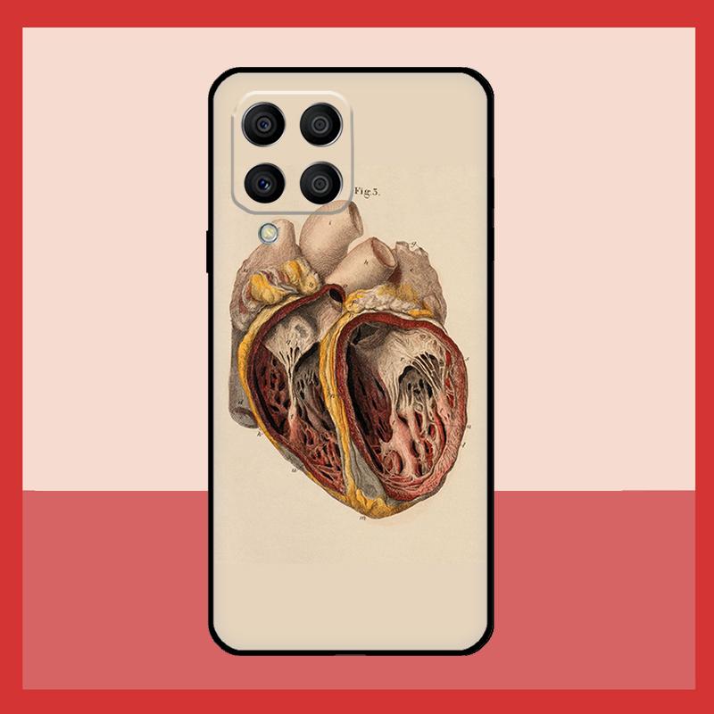 Чехол с анатомией человека для Samsung Galaxy M12 M52 M06 M16 M36 M56 M33 M15 M55 M31 M13 M14 M53 M32 M35 M34 M54