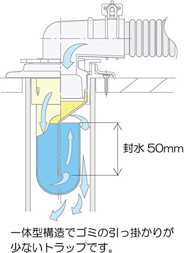 Miyako Washing Machine Drain Trap, Clean Type MB44CM VU50