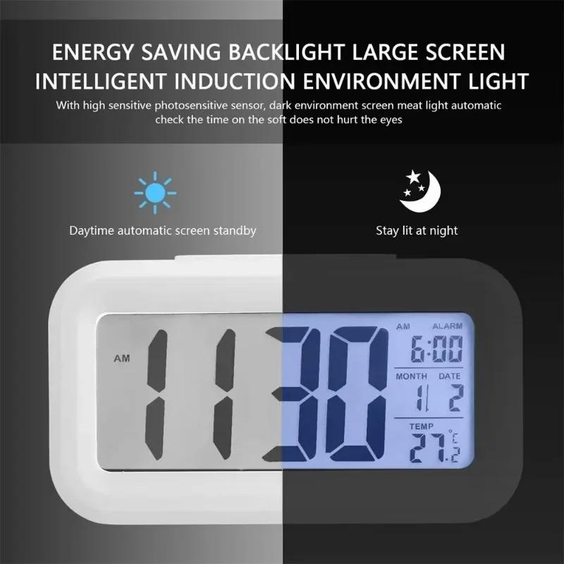 Digital Clock Desk. Times Backlight Multi-function Desktop Alarm Table Led Decorations Electronic Electronics Calendar Data Wall