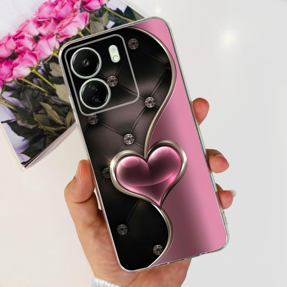 For Xiaomi Poco C65 Case 2023 Cute Fashion Painted Back Cover Soft Silicone Phone Case For Xiaomi Poco C65 PocoC65 Fundas Bumper