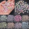 20Pcs Flower Crystal Pentagram Loose Beads DIY Findings Handcrafted Beading Neclace Bracelet Star Beads for Jewelry Making Crafted
