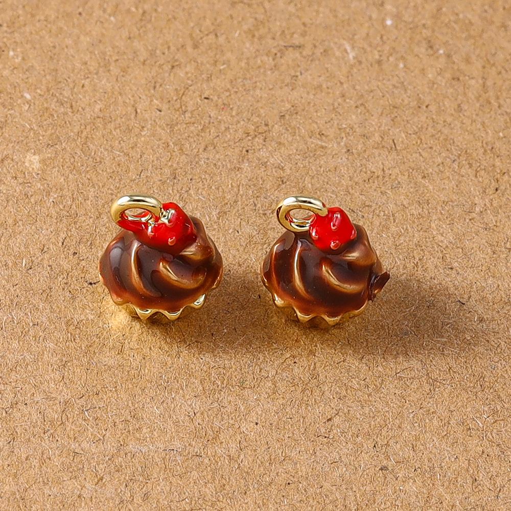 5 шт. Милые Подвески в виде Кофейных Чашек, Пирожных, Шоколада, Пончиков для Изготовления Серёг, Ожерелий, DIY Аксессуары для Бижутерии