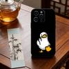 Смешные мемы D-DucK Goose Чехол для телефона для iPhone 17,16,15,14,13,12,11 Plus,Pro Max,XS,Мягкий силиконовый черный чехол
