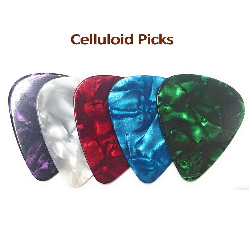 WINGO One Touch Guitar Capo Tast Electric Capo для акустической гитары Wood 5 Picks Guitar, (Светлый цвет) -