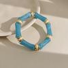 Китайский изогнутый браслет в бамбуковом стиле с градиентом: Красочный, Уникальный, Ретро Дизайн Кольца на Палец Руки.