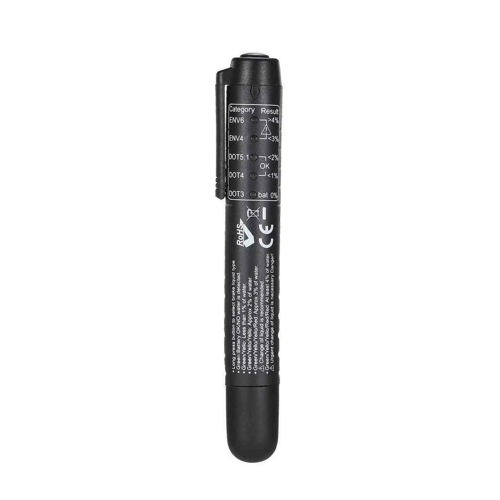 Тестер тормозной жидкости Pen Test DOT3 DOT4 DOT5.1 ENV6 ENV4 Тормозные жидкости с 5 светодиодными индикаторами
