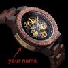 Mechanical Watch Men Wooden Watches BOBO BIRD Luxury Fashion Automatic Wristwatch Luminous Timepiece Clock Custom Gift Box OEM