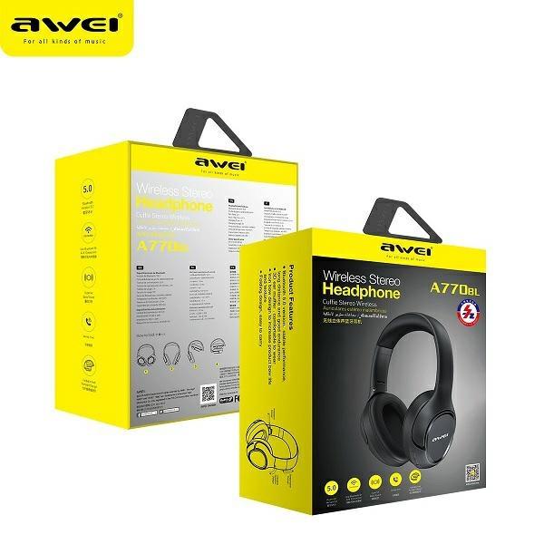 Słuchawki nauszne Bluetooth AWEI A770BL Czarne
