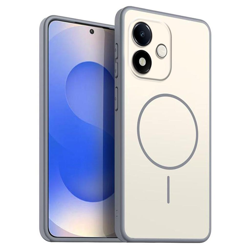 Однотонный матовый чехол из ТПУ для Xiaomi Redmi Note 17 5G 17 4G с декоративным принтом кольца в стиле MagSafe