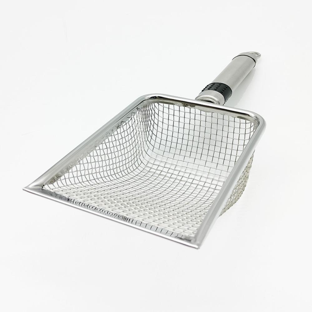 Durable Handle Cat Litter Scoop Metal Pet Poop Shovel New Pet Cleaning Tool Pet