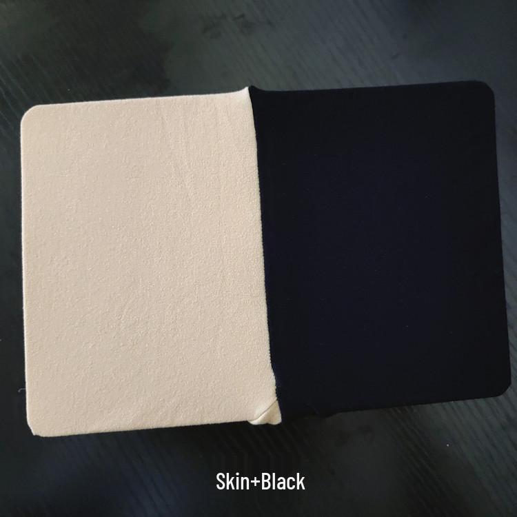 Асимметричные женские колготки Yin Yang Color Block - Черно-белые бархатные носки с вставками