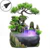 Simulation Resin Rockery Fake Tree Feng Shui Waterfall Humidifier Decoration