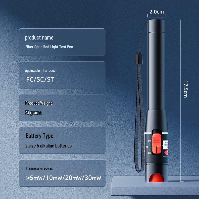 Shanze Red Light Fiber Optic Tester Pen