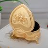 1pc Creative Heart-shaped Jewelry Box, Jewelry Box, High-end Storage Box, Wedding Gift Box