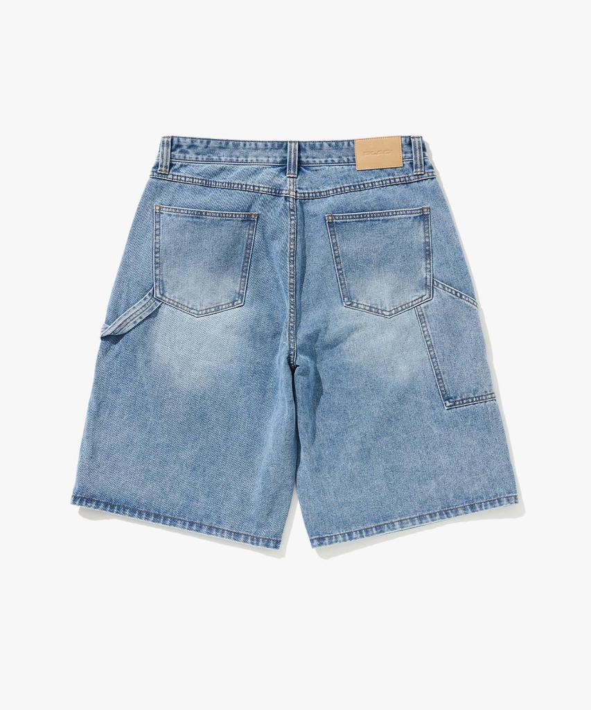 PLAC [Mergo X Plack] K03 Bermuda Washed Shorts Light Blue