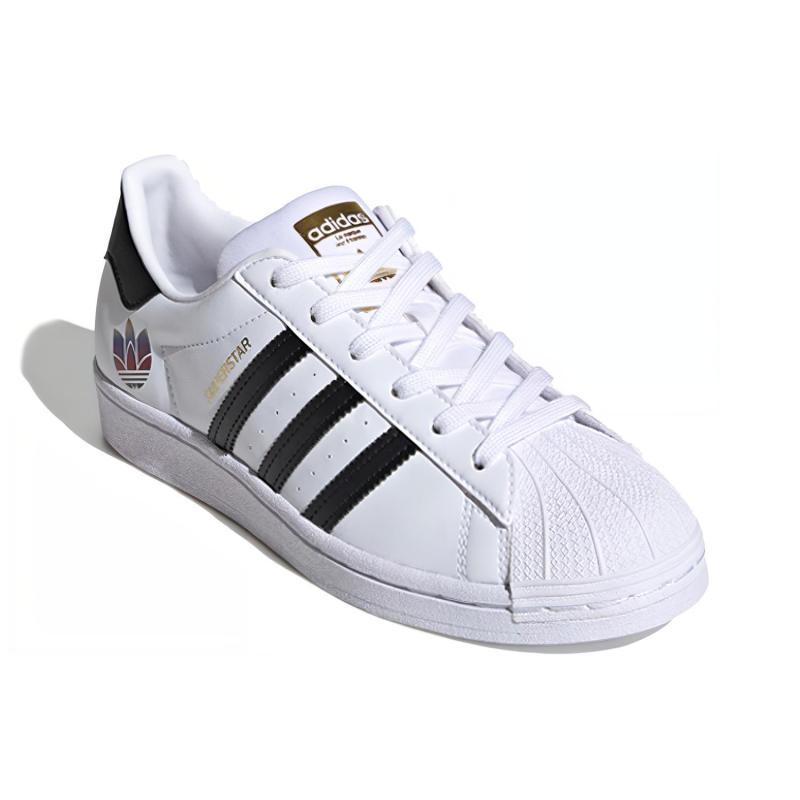 adidas Женские кроссовки Superstar Trefoil Белые Черные FX8543