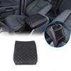 Black Leather Car Armrest Box Cover Handrest Guard Case For Honda Pilot 2003-08