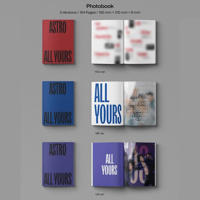 ASTRO Все Твои / 2-й Альбом (ME Вер. / ВЫ Вер. / Верс. США)