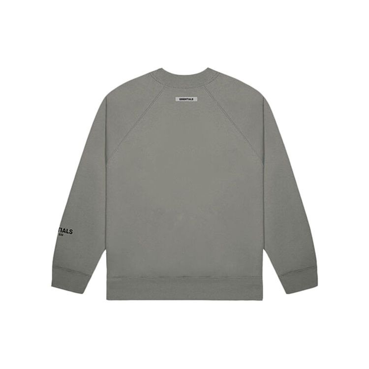 Fear of God Essentials Унисекс Лонгслив с Принтом Букв SS20 Топы Угольный FOG-SS20-297