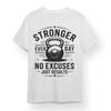 Men's Oversize T-shirt With Stronger Every Day Graphic Unisex 100% Cotton Tee