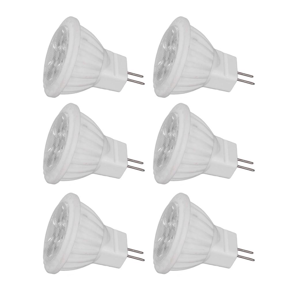 6 шт. Светодиодная лампа MR11 4 Вт GU4 с двумя контактами Диммируемая 360 лм Лампа для дорожки, сада, ландшафтных зон 220 В