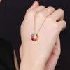 BELLA BOX Новая радужная шестизвездочная модная персонализированная круглая ажурная подвеска CaiBao, женская цепочка на ключицу, изящные ювелирные изделия, новые модные