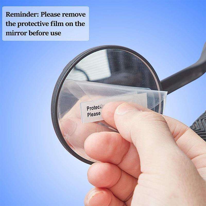 2 шт./компл., зеркало заднего вида для велосипеда, наконечник руля, выпуклое зеркало для велосипеда, предупреждающие велосипедные велосипедные отражатели безопасности