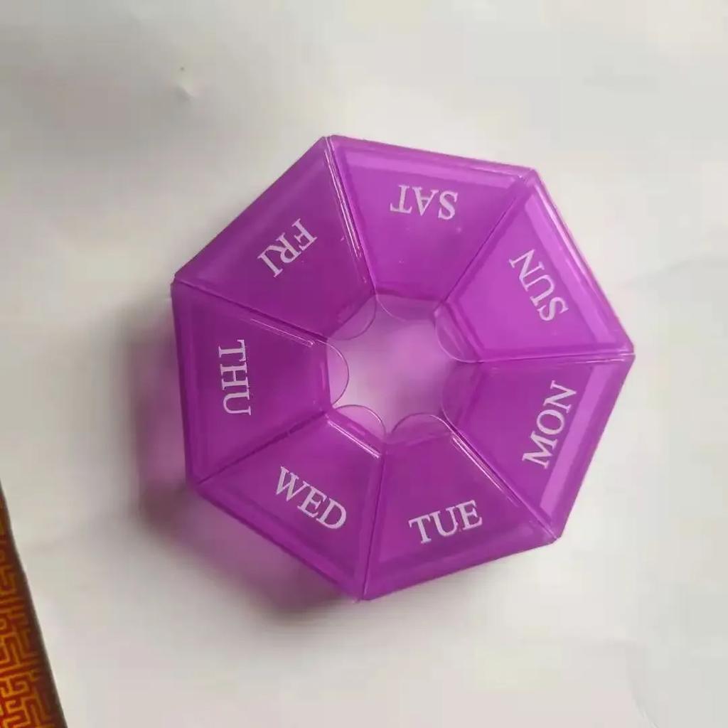 1Pcs Pill Case Plastic 7 Days Tablet Candy Box Portable Storage Holder Travel Organizer Pill Dispenser Container Storage Boxes