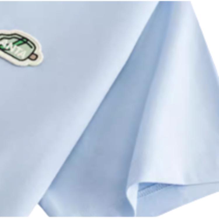 Anta Серия «Спортивный образ жизни» Однотонная футболка с круглым вырезом, удобная, дышащая, универсальная, с коротким рукавом, женская, небесно-голубая, 962528112-4