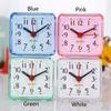 Night Light Silent Bedroom Bedside Office Square Quartz Home Room Decoration Alarm Clock