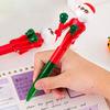 Christmas Creative Boxing Pen with Moving Figure Fun Animated Novelty Ballpoint Pen Students Stress Relief Neutral Pen for Office Gag Gifts
