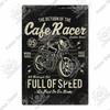 Putuo Decor Cafe Racer Vintage Tin Sign Plaque Metal Wall Art Stickers Garage Man Cave Pub Bar Retro Poster Iron Painting