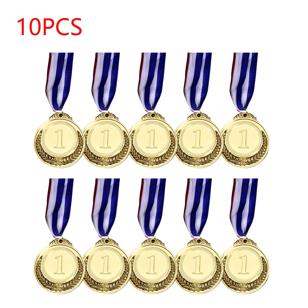 10/20/30pcs Gold Silver Bronze Prizes Winners Medals Sports Day Competitions Awards Medal Adults Children Outdoor Games Souvenir