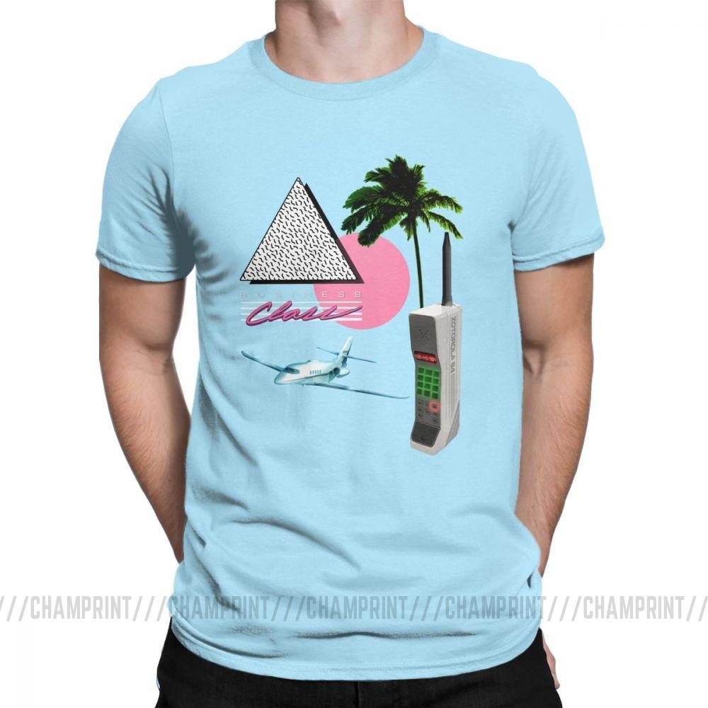 Business Class 84 Collection T Shirts Men Vhs Vaporwave Short Sleeve Funny Tee Shirt Crewneck Cotton